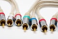 Video and audio cable Royalty Free Stock Photo