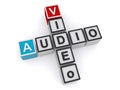 Video audio crossword