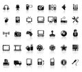 Video And Audio Icon Set Royalty Free Stock Photo