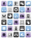 Video audio and multimedia icons set