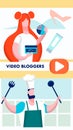 Video Bloggers, Online Workshops Flyer Template