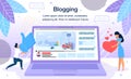 Video Blogging Platform Vector Poster Template