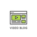 Video Blogging or Vlogging Online Channel