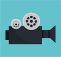 Video camara movie icon Royalty Free Stock Photo