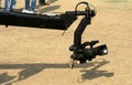 Video camera on Crane outdoors Royalty Free Stock Photo