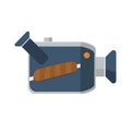 Video camera flat icon, vector icon Royalty Free Stock Photo