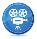 Video camera icon midnight blue prime round button