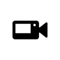 Video camera icon. One of set web icons