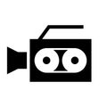 Video camera icon vector. Camcorder illustration sign. shooting symbol. producer logo.