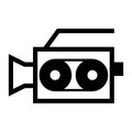 Video camera icon vector. Camcorder illustration sign. shooting symbol. producer logo.