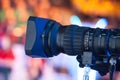 Video camera lens Royalty Free Stock Photo