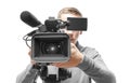 Video camera operator Royalty Free Stock Photo