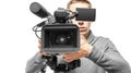 Video camera operator Royalty Free Stock Photo