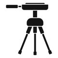 Video camera tripod icon, simple style Royalty Free Stock Photo