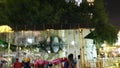 Visitors at the Golden Temple India at midnight