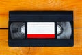 Video Cassette closeup Royalty Free Stock Photo