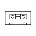 Video cassette icon element of movie icon for mobile concept and web apps. Thin line video cassette icon can be used for web and Royalty Free Stock Photo
