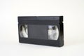 Video cassette tape on white background, close-up Royalty Free Stock Photo