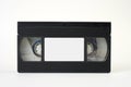 Video cassette tape on white background, close-up Royalty Free Stock Photo