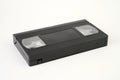 Video cassette tape on white background, close-up Royalty Free Stock Photo