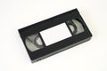 Video cassette tape on white background, close-up Royalty Free Stock Photo