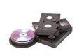 Video Cassettes And CD discs Royalty Free Stock Photo