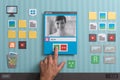 Video chat collage