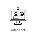 Video chat icon from Communication collection.