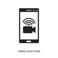 video chat icon Royalty Free Stock Photo