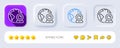 Video conference line icon. Virtual presentation sign. Neumorphic buttons. Vector