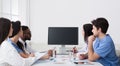 Video Conference. Team Of Doctors Having Meeting In Hospital Royalty Free Stock Photo