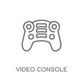 Video console linear icon. Modern outline Video console logo con Royalty Free Stock Photo