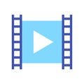 Video content vector isolated icon. Vlogging concept.