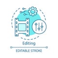 Video editing concept icon
