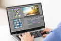 Video Editor Or Designer Using Editing Software Tech