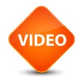 Video elegant orange diamond button