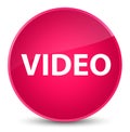 Video elegant pink round button