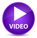 Video elegant purple round button