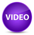 Video elegant purple round button