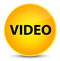 Video elegant yellow round button