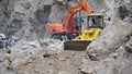 Video of an excavator releasing an affected area