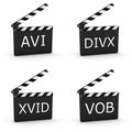 Video extension Files 01 - part of a series Royalty Free Stock Photo