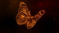 video of fiery butterfly digital animation