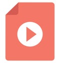 Video File Vector Icon that can be easily edit or modified