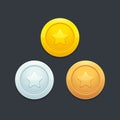 Video game coins Royalty Free Stock Photo