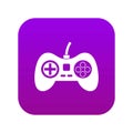 Video game console controller icon digital purple