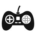 Video game console controller icon, simple style Royalty Free Stock Photo