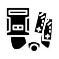 video game console glyph icon vector illustration Royalty Free Stock Photo