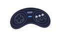 Video game console, videogame controller. 2000s gamepad, playing device. Retro nostalgic gaming joypad, gamers play