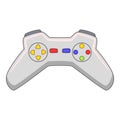 Video game controller icon, cartoon style Royalty Free Stock Photo